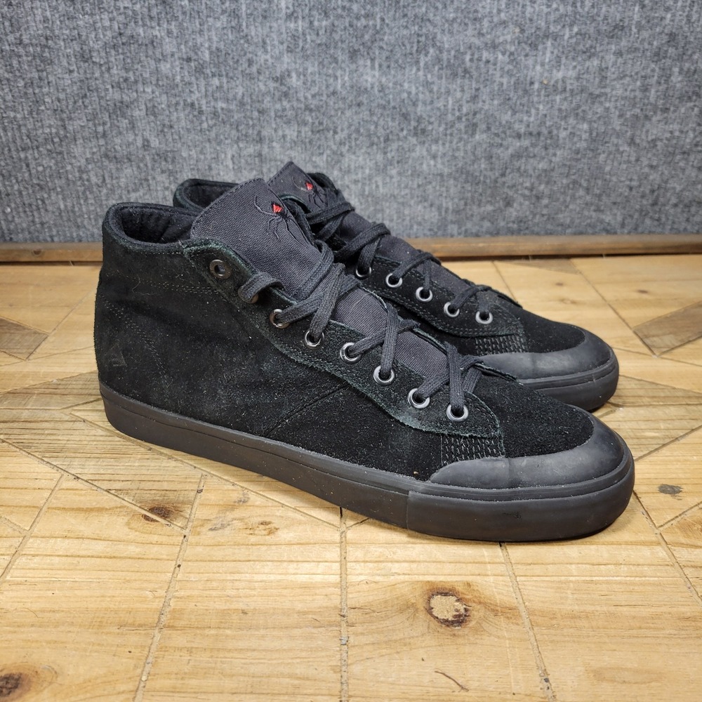 Emerica‎ Indicator High Widow Pack Skate Shoes Black Suede Men's Size 11
